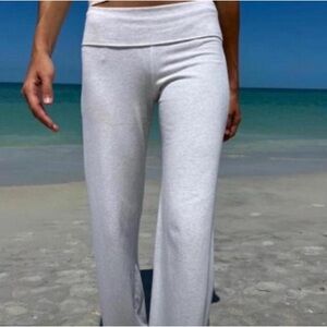 Never Worn - Brandy Melville Gray fold over pants